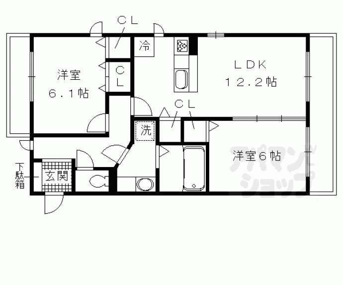 【セジュール芹川】間取