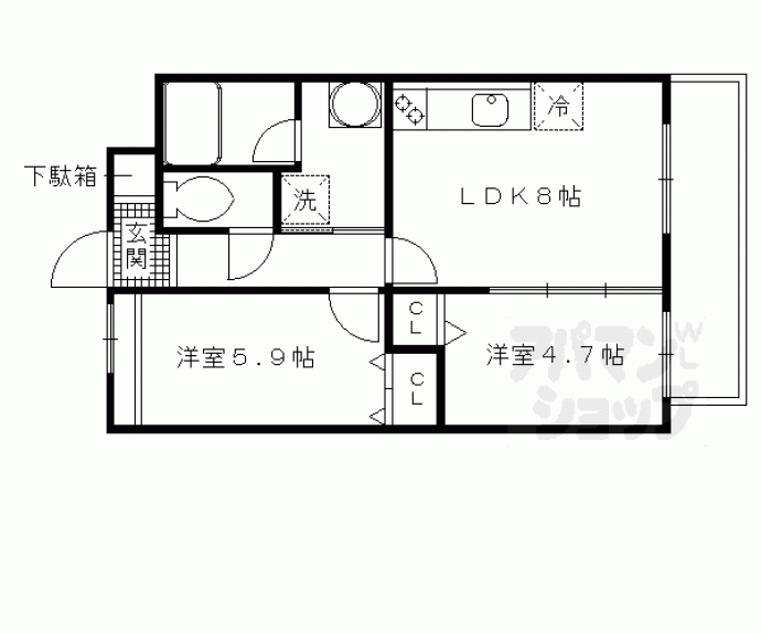 【ＰＬＡＣＩＤＥ七瀬川】間取