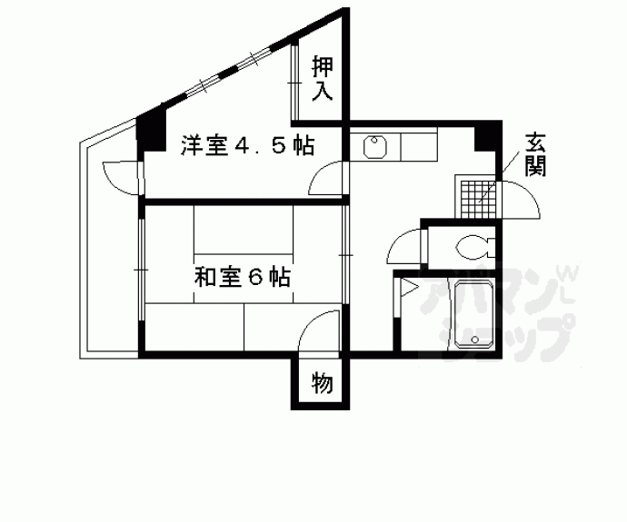 【レーヴ伏見】間取