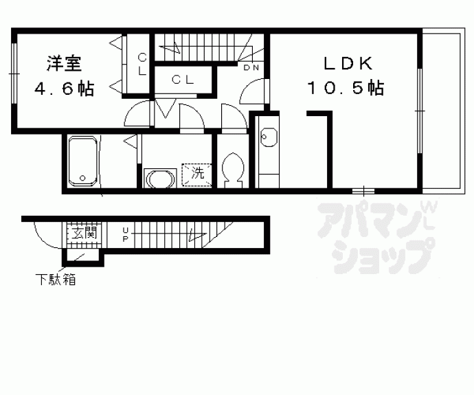 【シャルメーヌ城南】間取