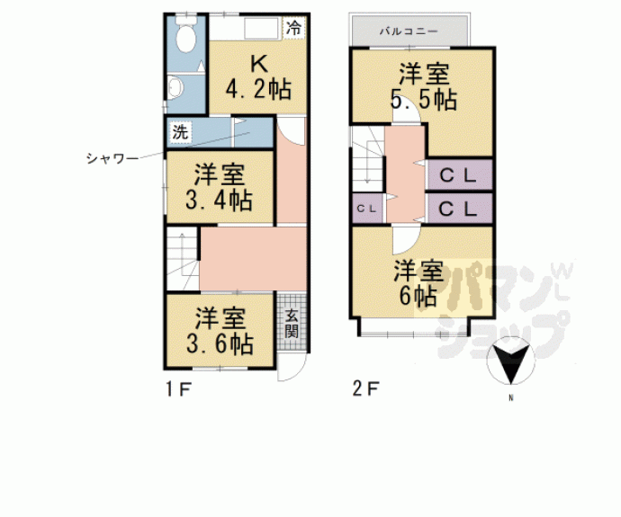 【鳥羽街道貸家】間取