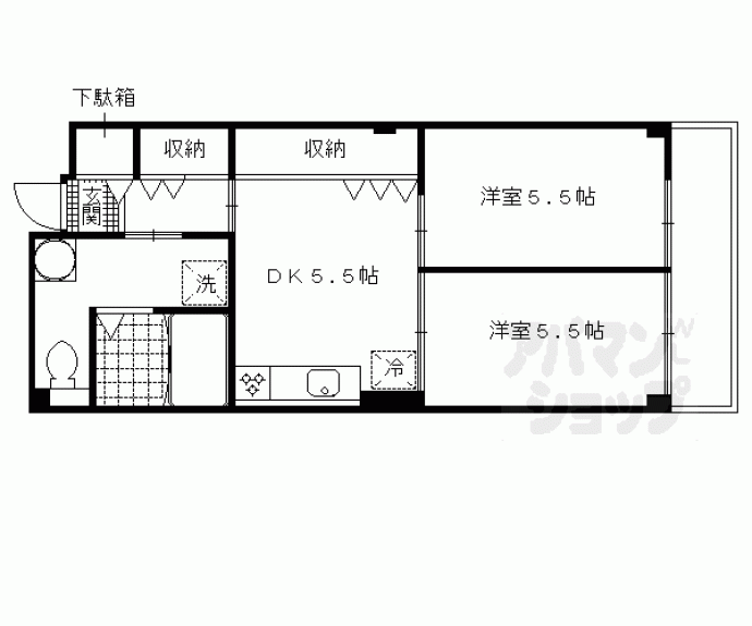 【Ｄｏｕ稲荷】間取