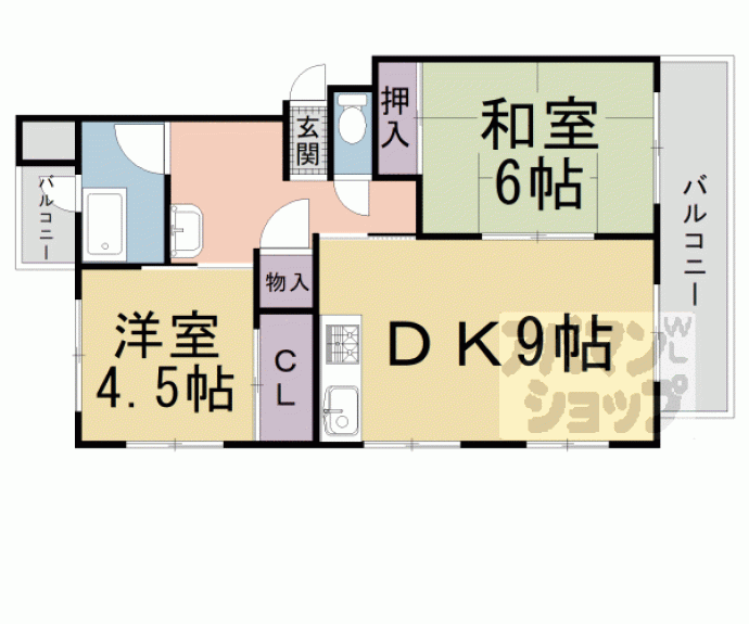 【淀団地第一住宅　１棟】間取