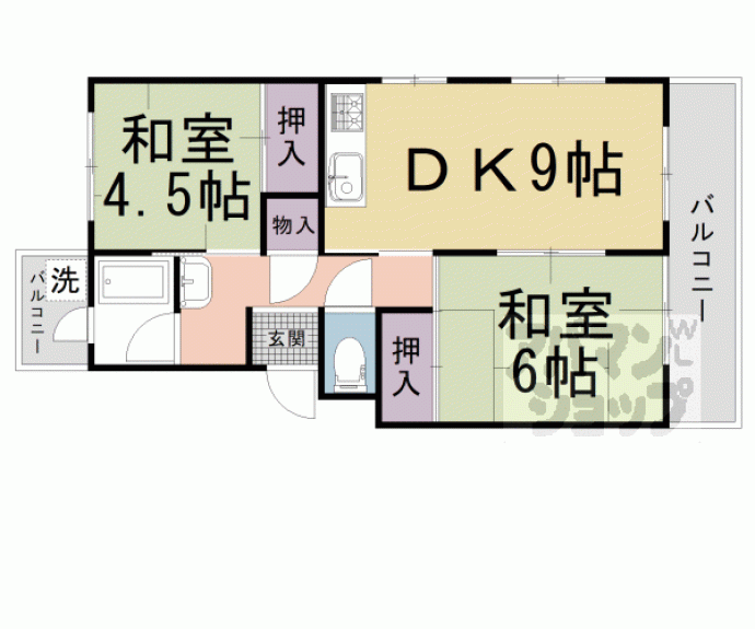 【淀団地第一住宅　１棟】間取