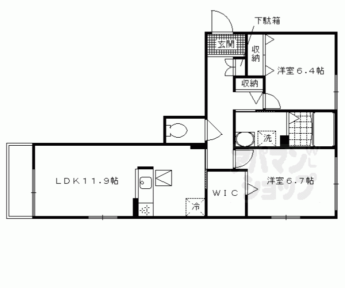 【フルーレ鴨川】間取