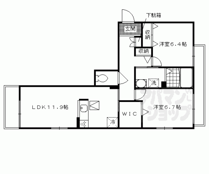 【フルーレ鴨川】間取