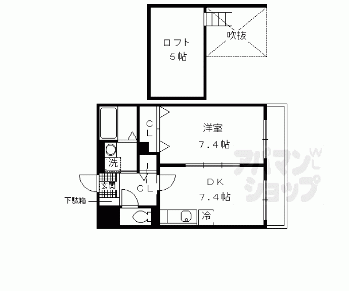 【バンブー　イン】間取