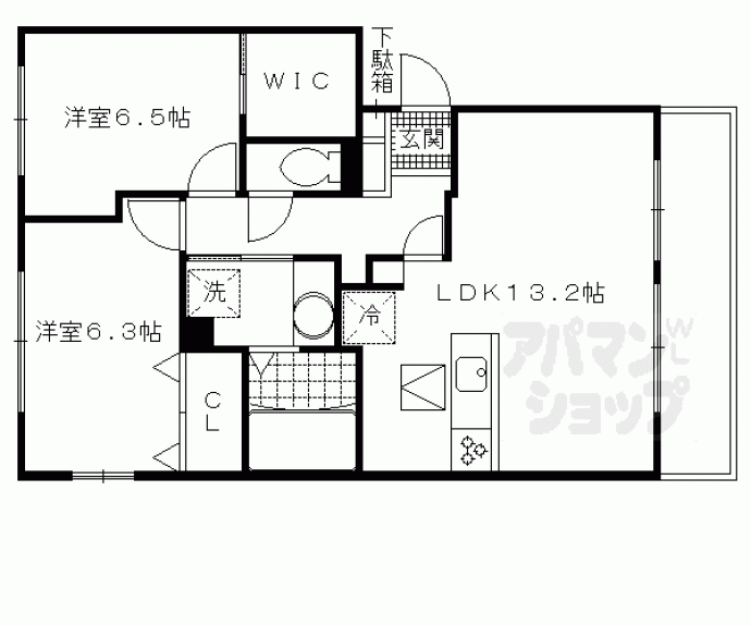 【エーデルハイム東香園】間取