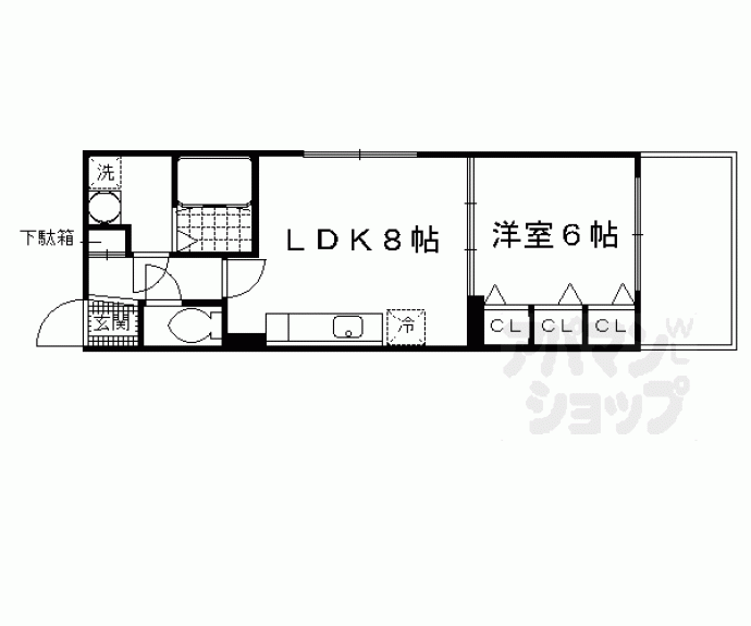 【加賀屋町マンション】間取