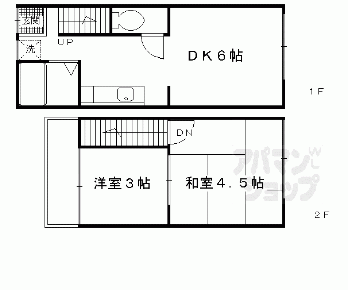 【京町１丁目貸家】間取