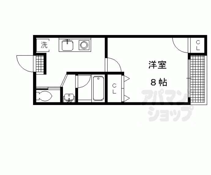 【ペイサージュ松ヶ崎】間取