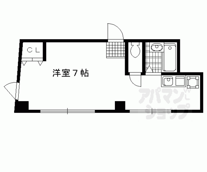 【オーク西大路】間取