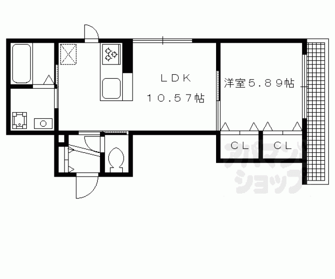 【シャーメゾン中書島】間取