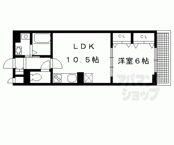 【ｇｌａｎｚ　ＣＬＫ　いちご館】間取