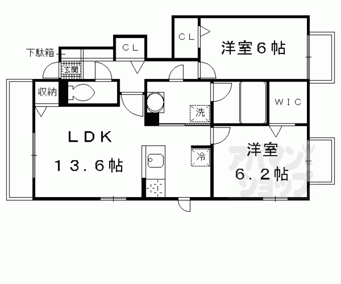 【ヴェルデ桃山御陵】間取