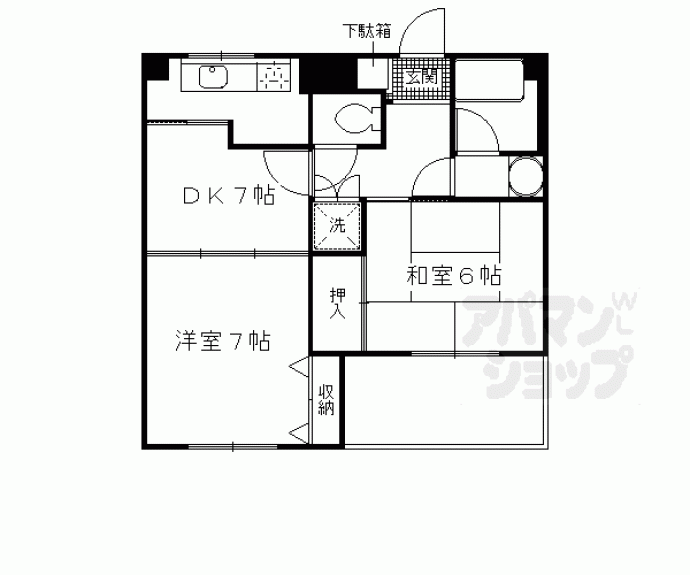 【ロイヤル伏見桃山】間取