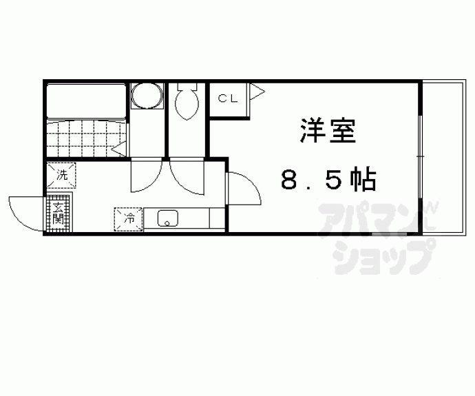 【ロックブック中書島】間取