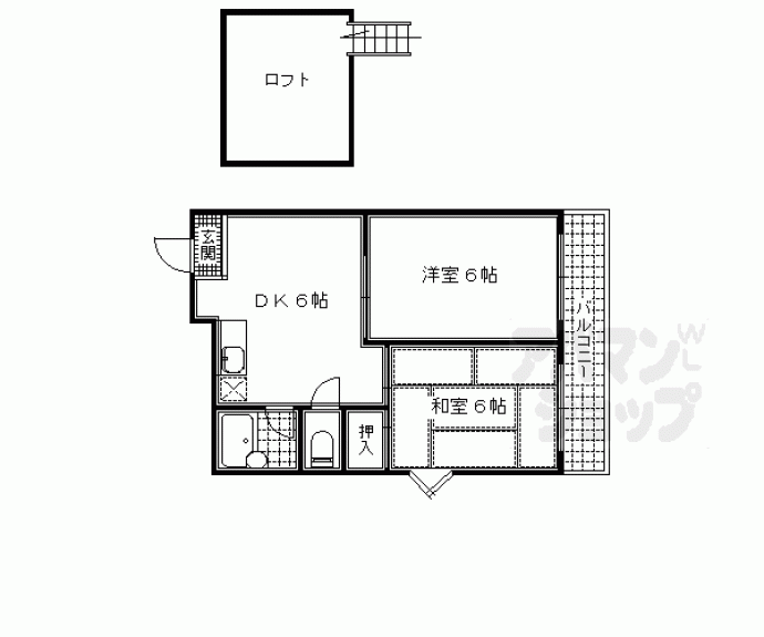 【ナナハメゾン城南宮】間取