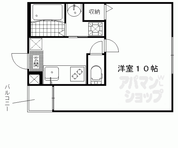 【アークリード大手筋西町】間取