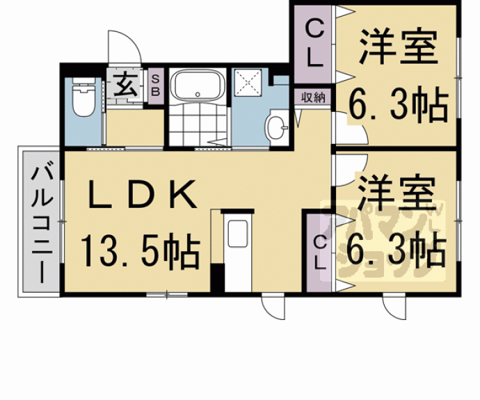 【シャーメゾンＳＫⅡ】間取