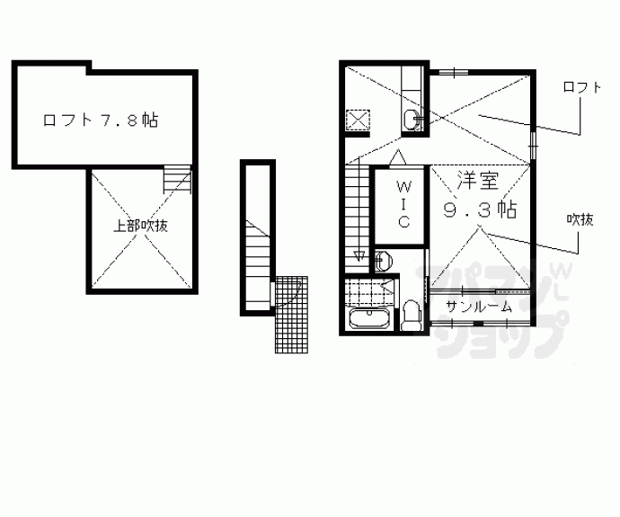 【リバーサイド・メゾン】間取