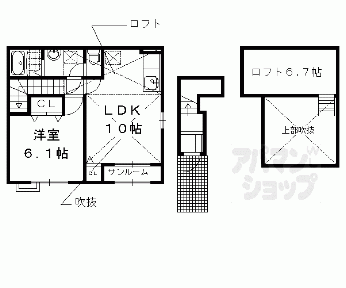 【リバーサイド・メゾン】間取