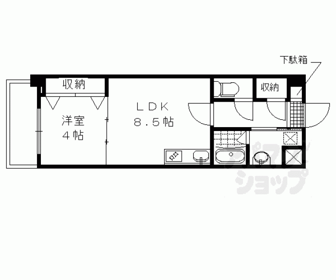 【リビエール桃陵】間取