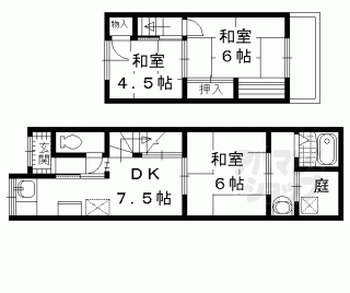 【桃山南大島町貸家】