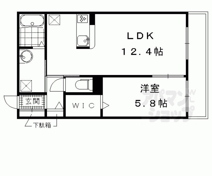 【シャーメゾン宇治神明】間取