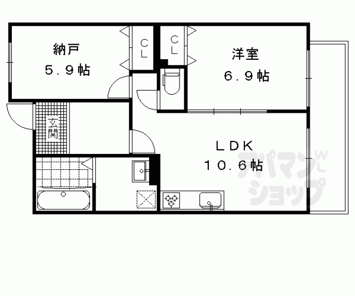 【サン・グリーン・ハウス】間取