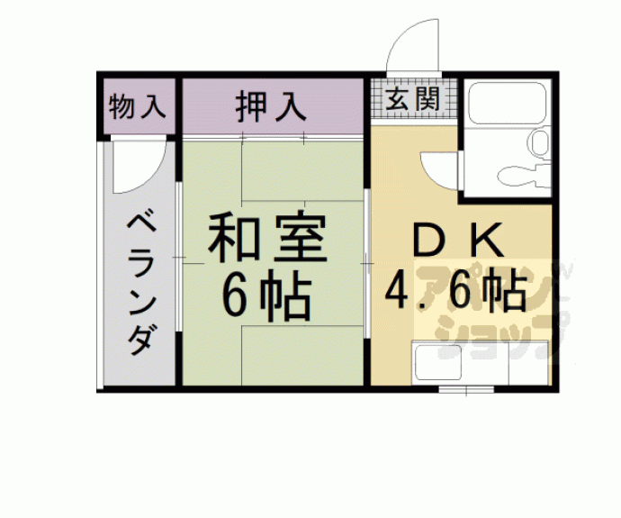 【ハイツ東山】間取