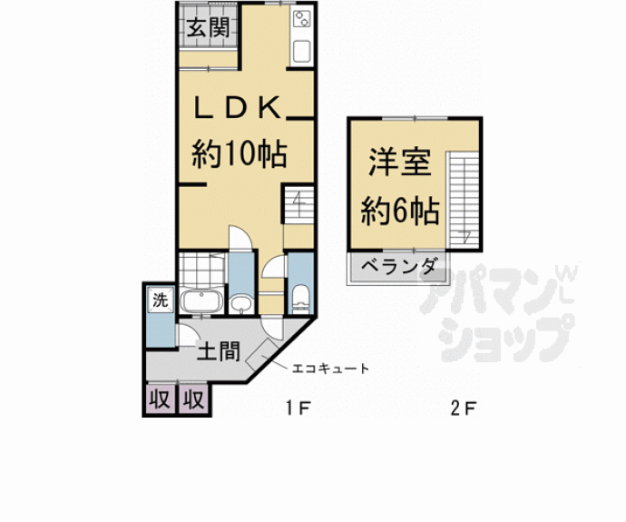 【東山区小松町貸家】間取