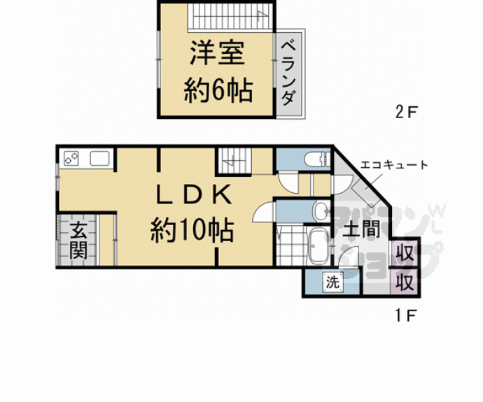 【東山区小松町貸家】間取