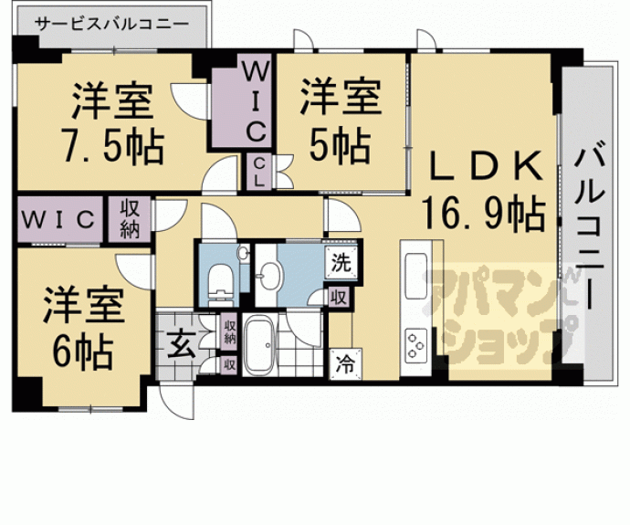 【ラ・トゥール京都東山】間取