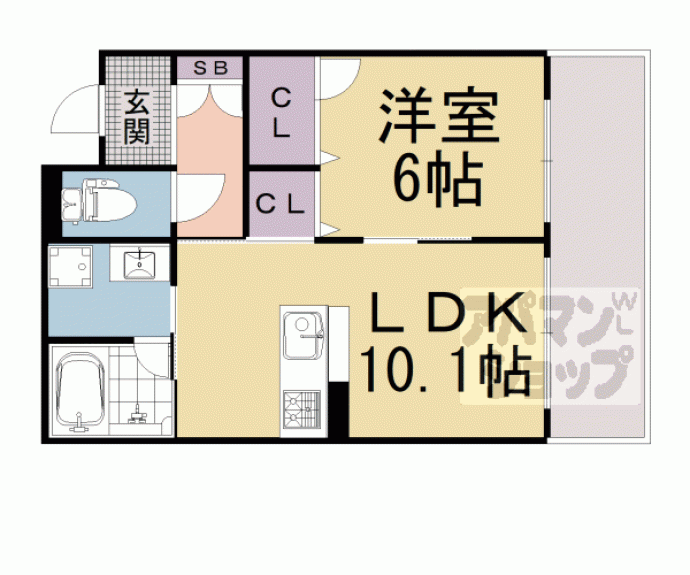 【アイランド　トライコムト】間取