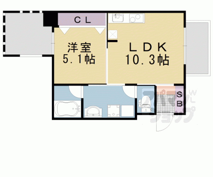 【ＬＡＴＴＩＣＥ　ＨＩＧＡＳＨＩＮＯ】間取