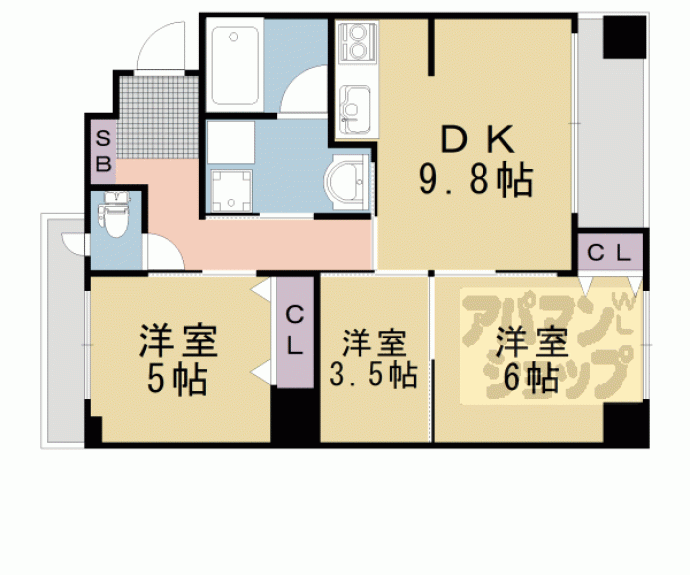 【ＬＡＴＴＩＣＥ　ＨＩＧＡＳＨＩＮＯ】間取