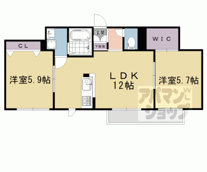 【ＶＩＬＬＡ　ＥＡＳＴ】間取