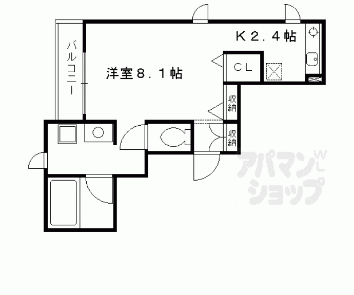 【シャーメゾンろくはら】間取