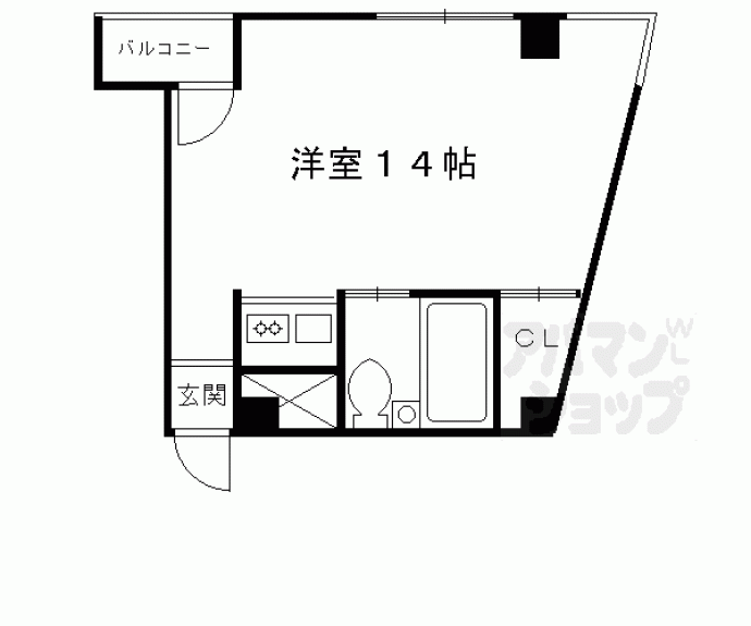 【祇園ＺＥＮ　ＢＵＩＬＤＩＮＧ】間取