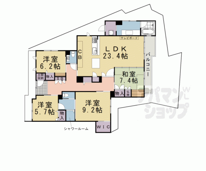 【シャーメゾン柊】間取