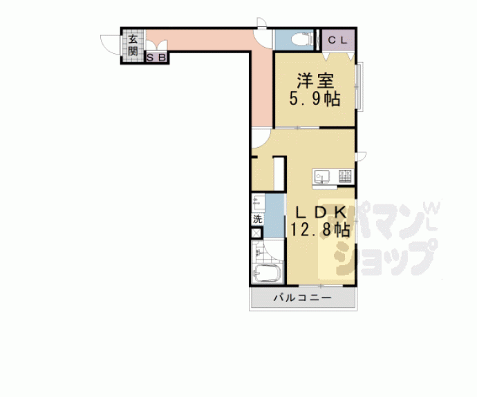 【シャーメゾンレフィシア】間取