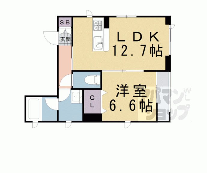 【シャーメゾン高倉高辻】間取