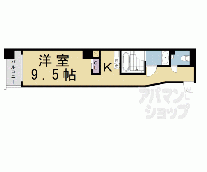 【バウハウス富小路三条】間取