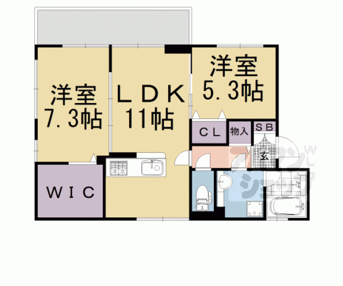 【ヴィクトワールカナガサキ】間取