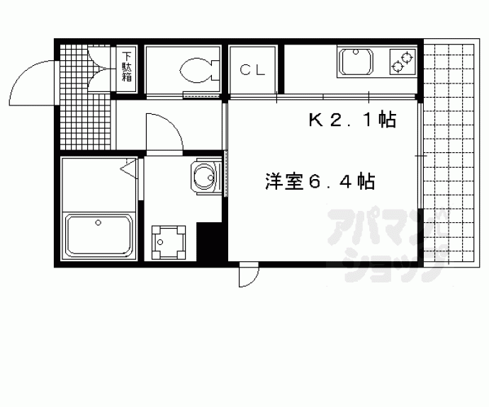 【ラ・ヴィルト御所ノ内】間取