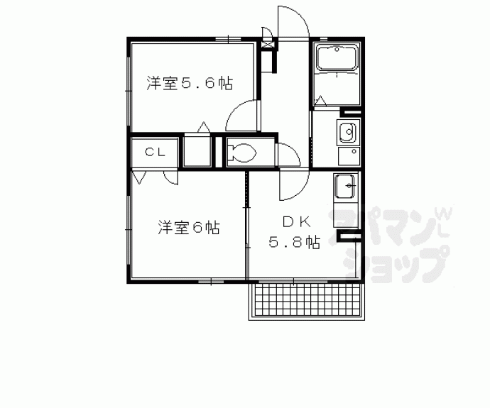 【シャーメゾン　ラポ】間取