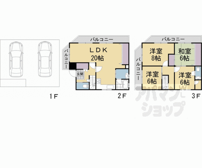 【西ノ京壺ノ内町貸家】間取