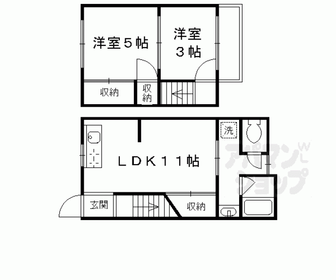 【今大黒町貸家】間取