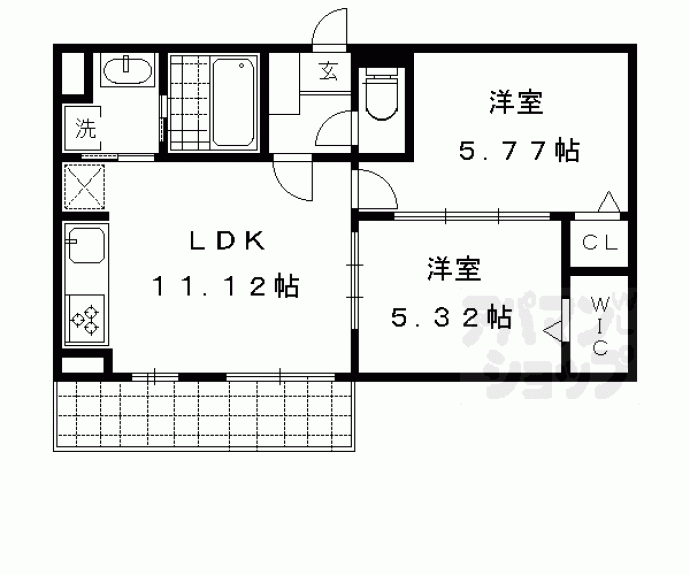 【セジュール西大路三条】間取